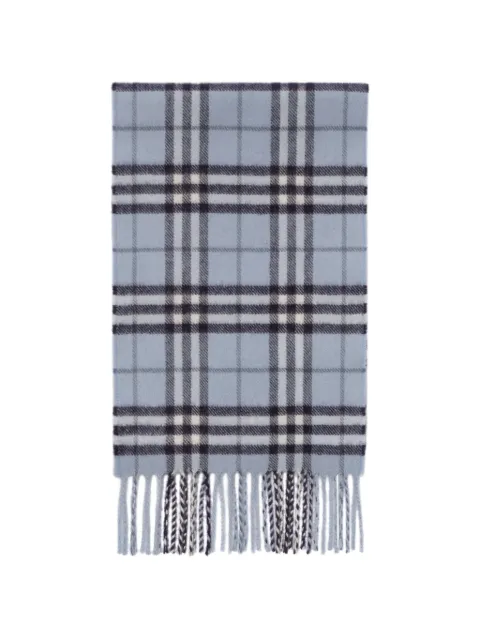 Burberry Kids bufanda de cachemira con motivo de cuadros