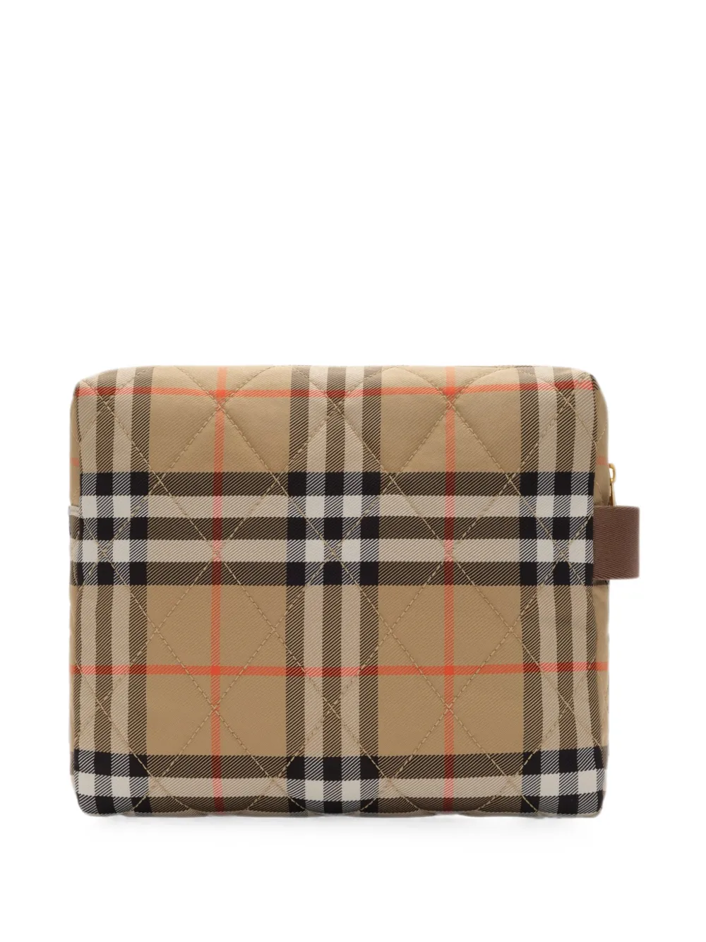 Burberry Kids Geruite luiertas met EKD-plakkaat Beige