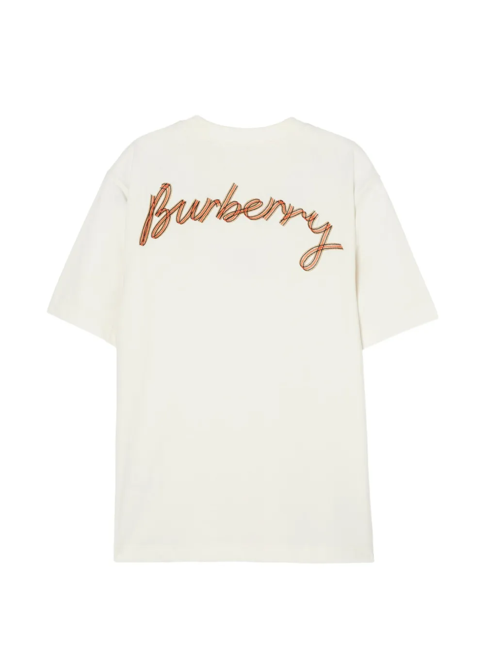 Burberry Katoenen T-shirt met logo Beige
