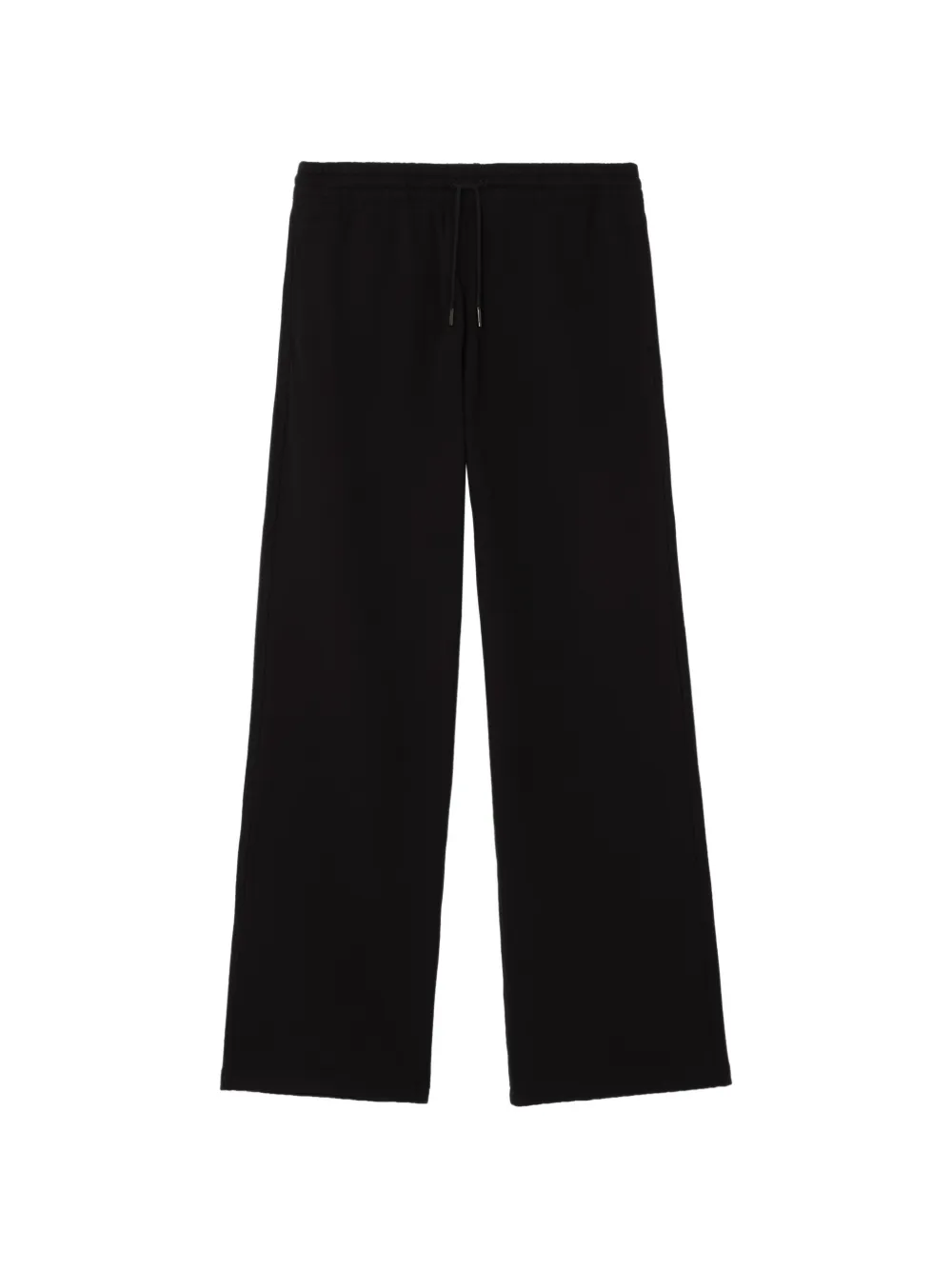 Burberry Check label cotton track pants - Nero