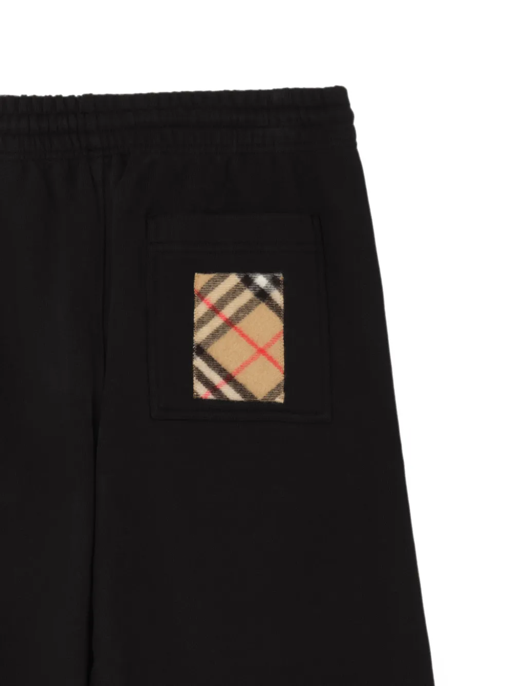 Burberry Katoenen trainingsbroek met Check-label Zwart