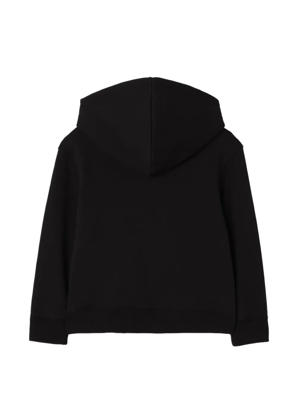 Burberry Kids Geruite hoodie met rits Zwart