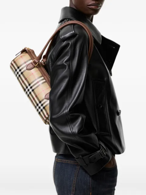Burberry mini Check barrel bag