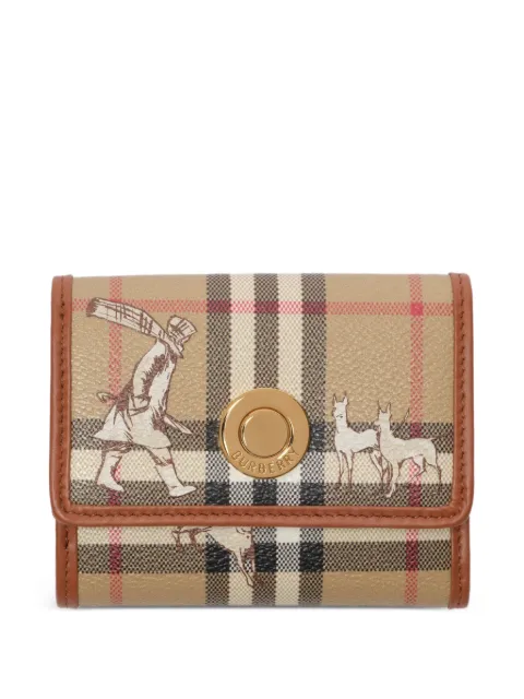 Burberry 체크 프린트 지갑
