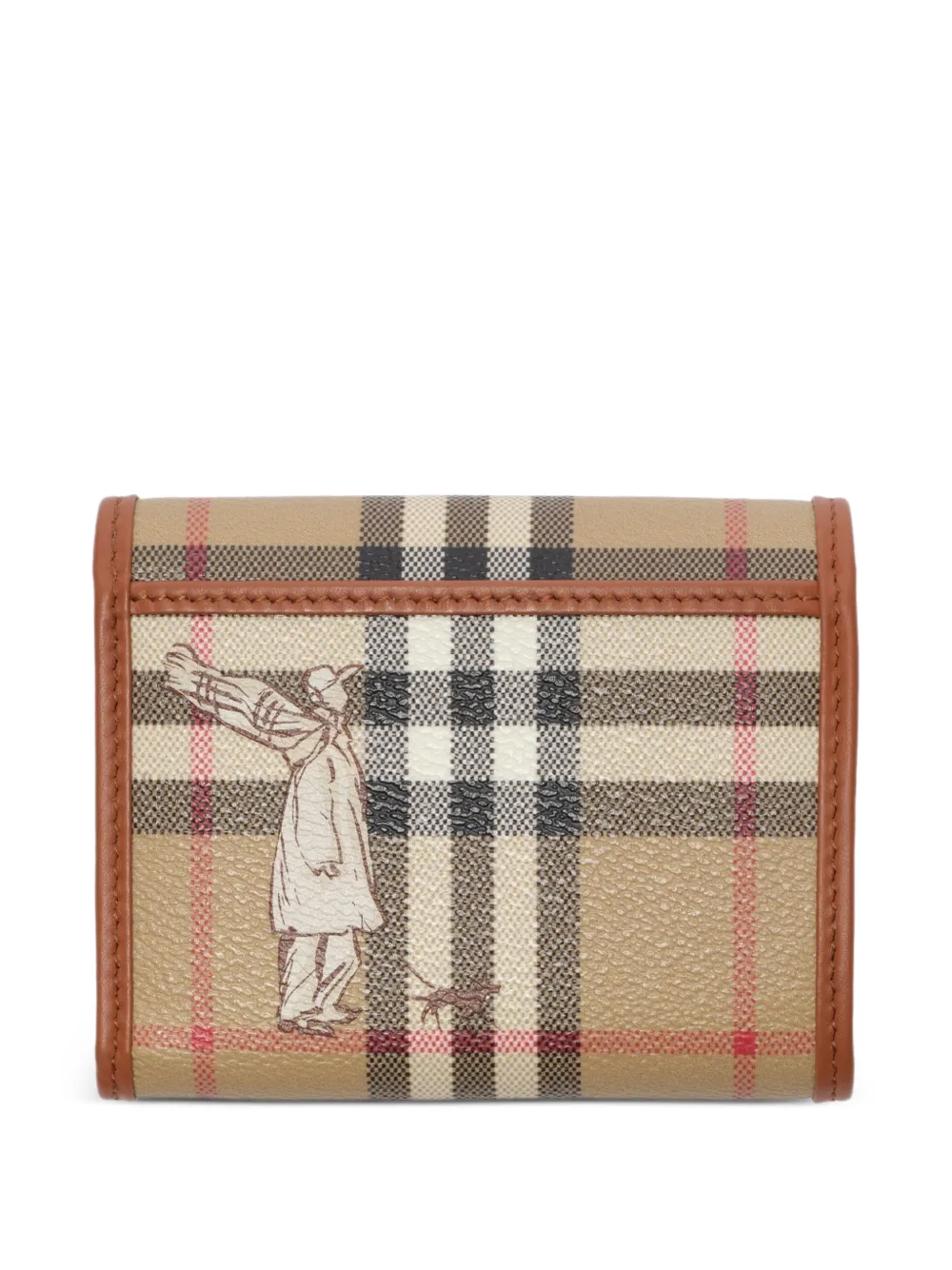 Burberry Geruite portemonnee Beige