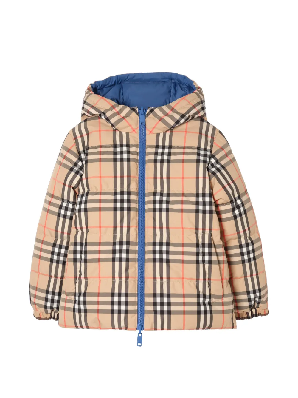 Burberry Kids Jack met capuchon Blauw