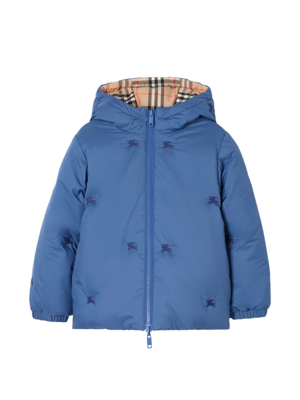 Burberry Kids Jack met capuchon Blauw