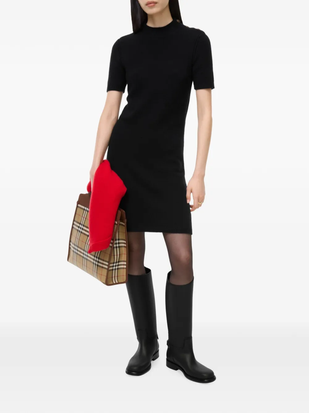 Burberry Kasjmier jurk Zwart