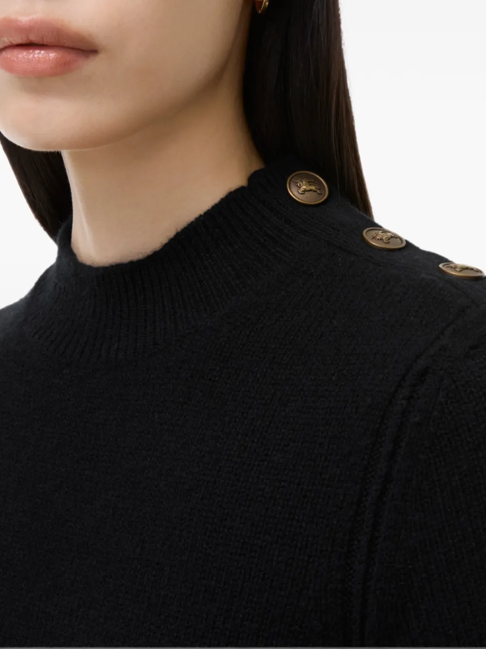 Burberry Kasjmier jurk Zwart