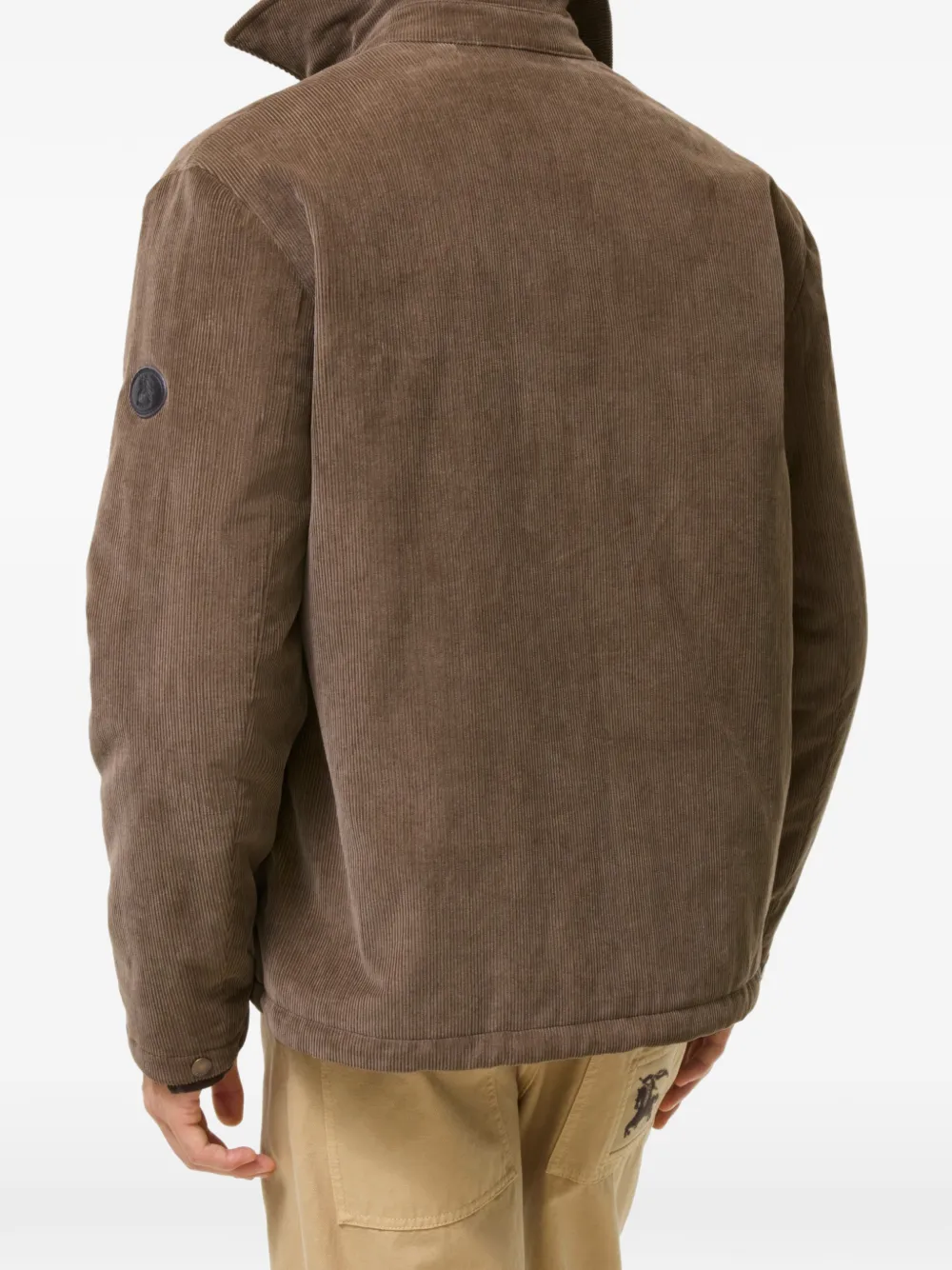 Burberry Dalewood ribfluwelen shirtjack Bruin