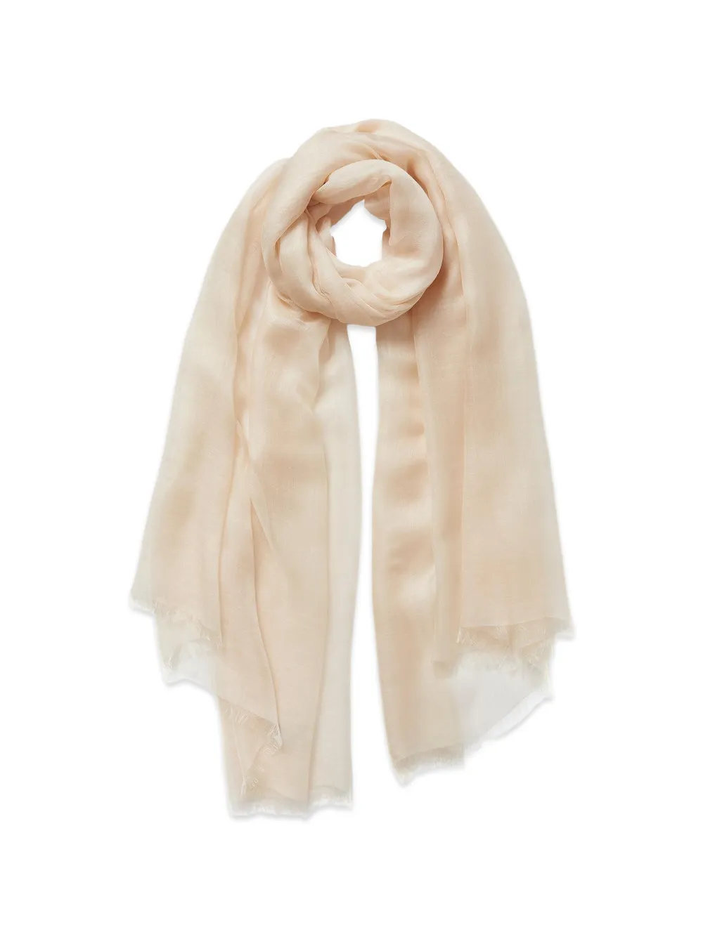 Jane Carr Cloud frayed scarf - Nude