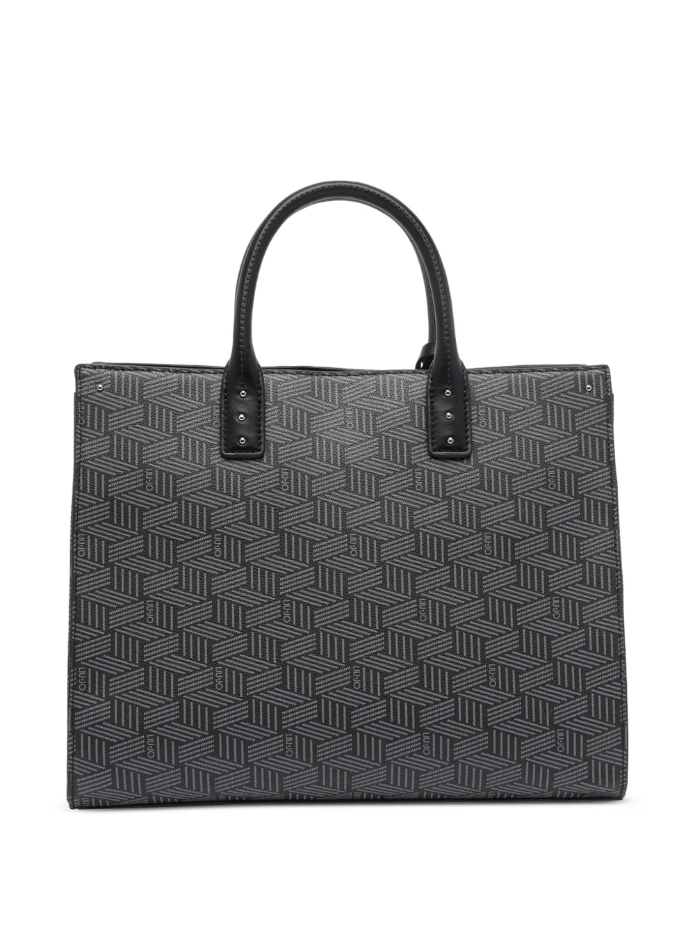 LIU JO Shopper met hangslot en monogramprint Zwart