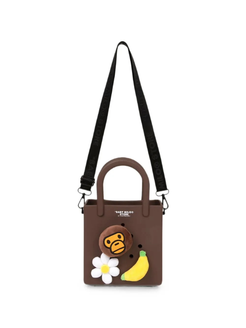 *BABY MILO® STORE BY *A BATHING APE® Baby Milo motif eyelet-detail cross body bag · OS