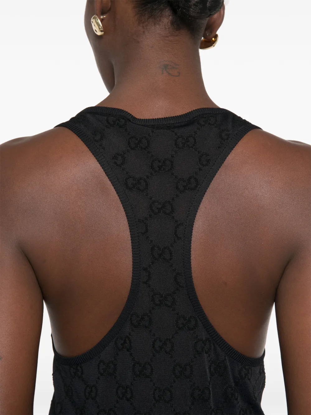 Gucci Crêpe viscose jurk Zwart