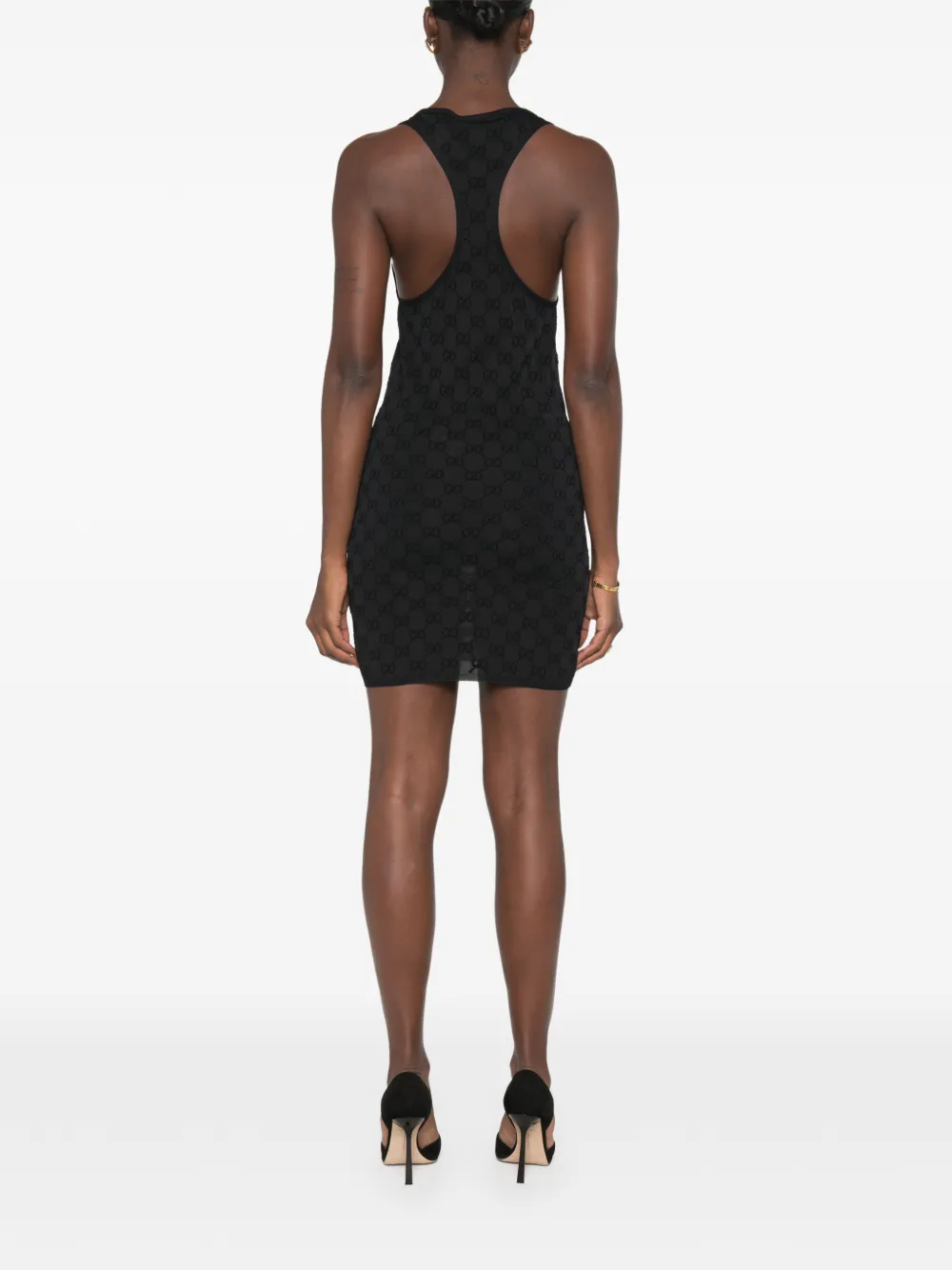 Gucci Crêpe viscose jurk Zwart