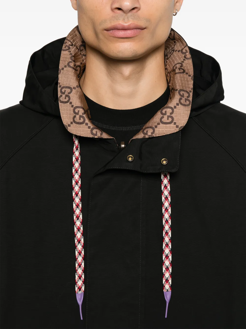 Gucci GG omkeerbaar canvas jack Zwart