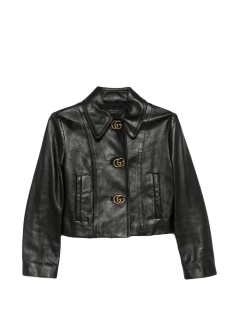 Gucci aged-effect jacket