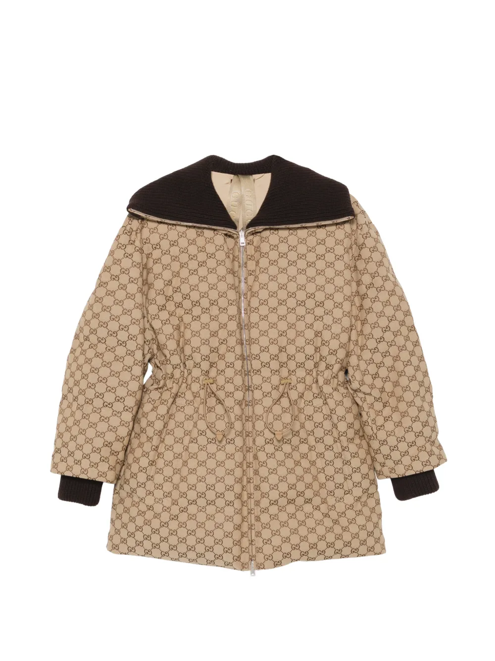 Gucci GG Canvas puffer jacket - Toni neutri