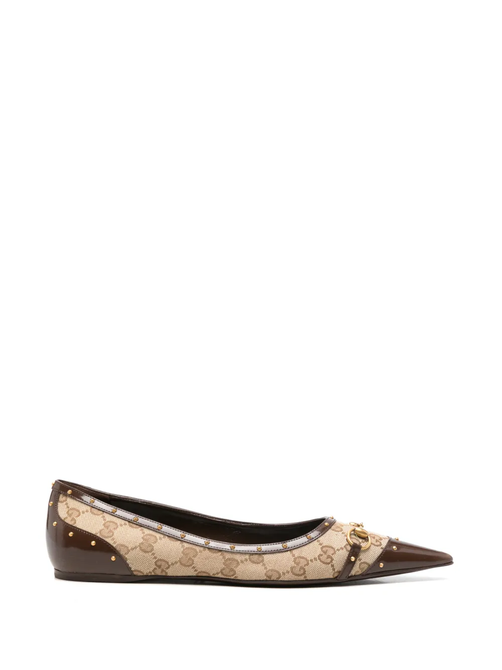 Gucci Savoy horsebit ballet flats - Toni neutri