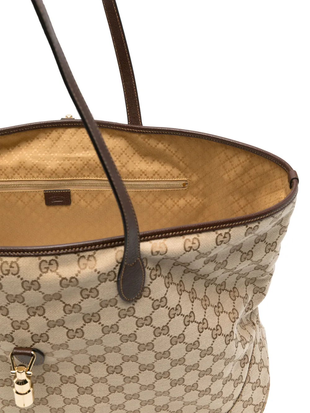 Gucci Grote Jackie shopper Beige