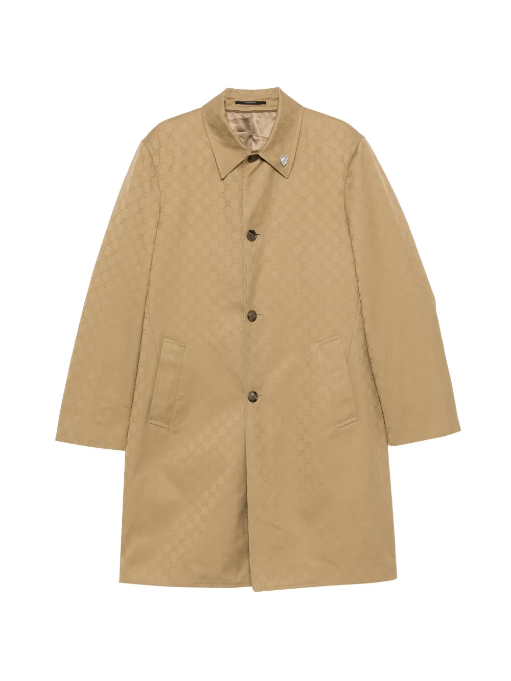Gucci GG cotton gabardine coat - Toni neutri