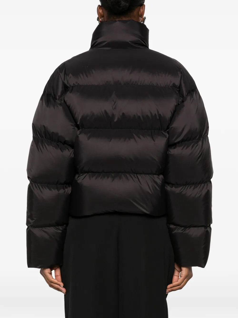 Balenciaga Cropped donsjack Zwart
