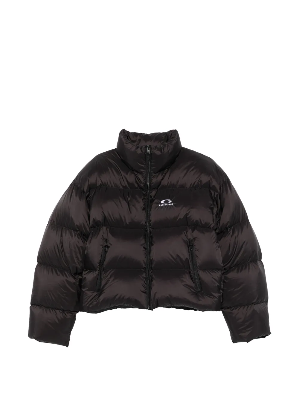 Balenciaga cropped puffer jacket - Nero