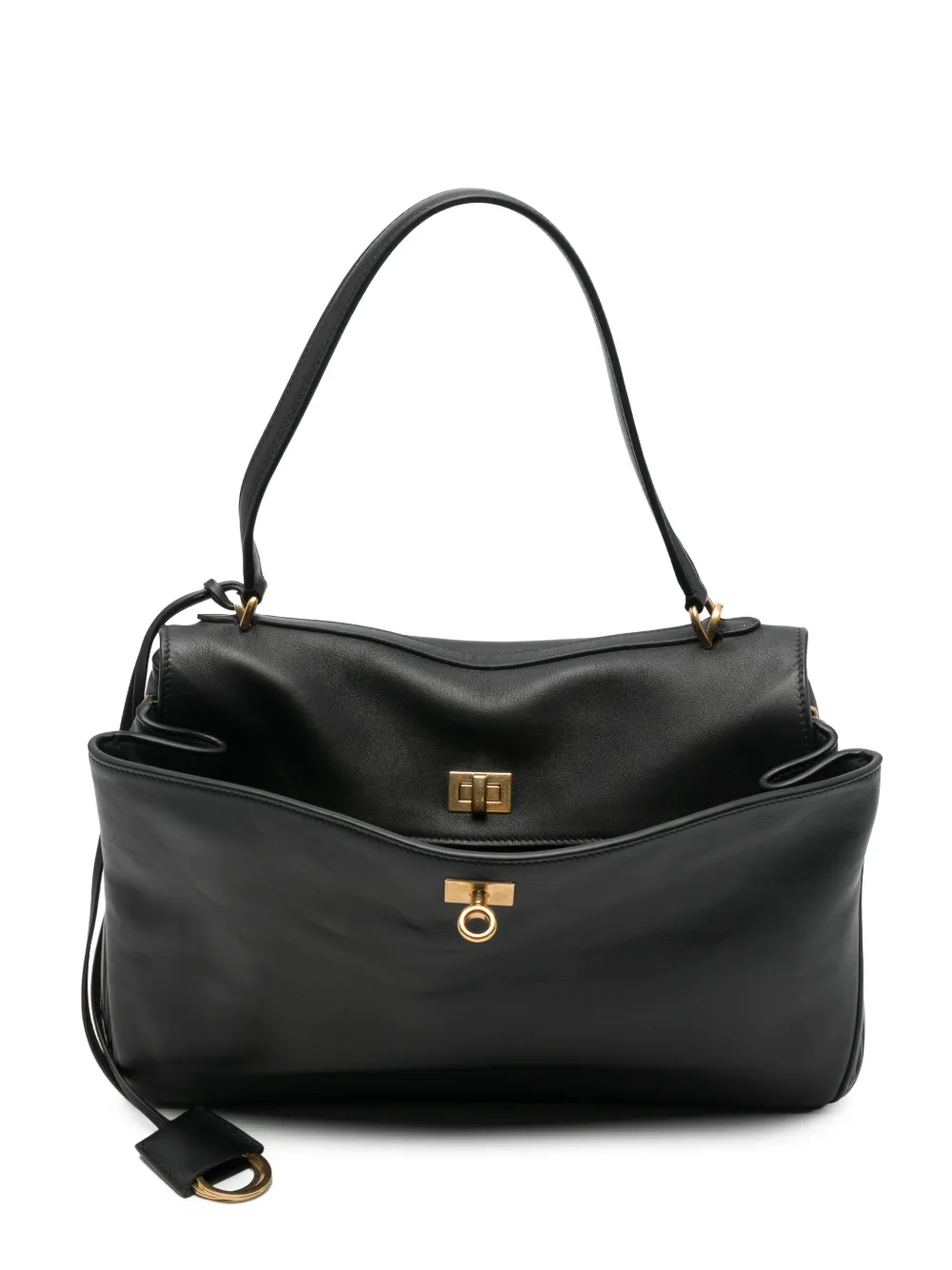 Balenciaga Medium Rodeo leren shopper Zwart