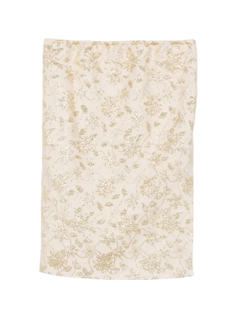 Saint Laurent brocade midi skirt