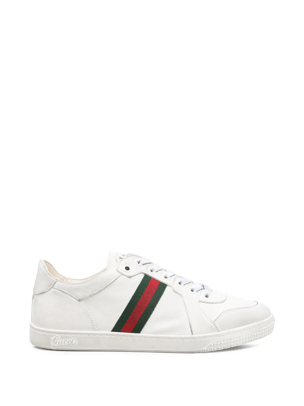 Gucci Web-stripe low-top sneakers - Weiß