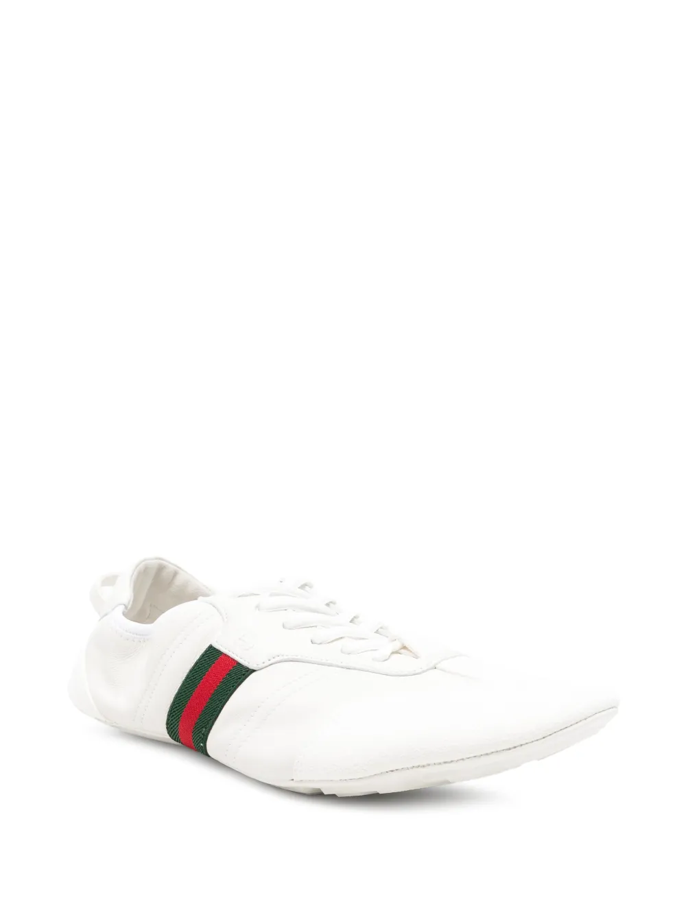 Gucci Sneakers met Web-streep Wit