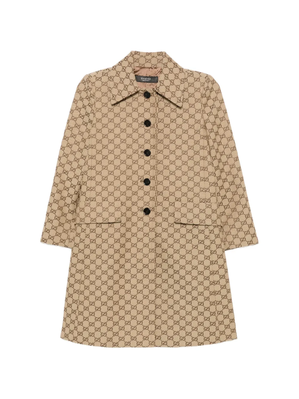 Gucci GG cotton canvas coat - Toni neutri