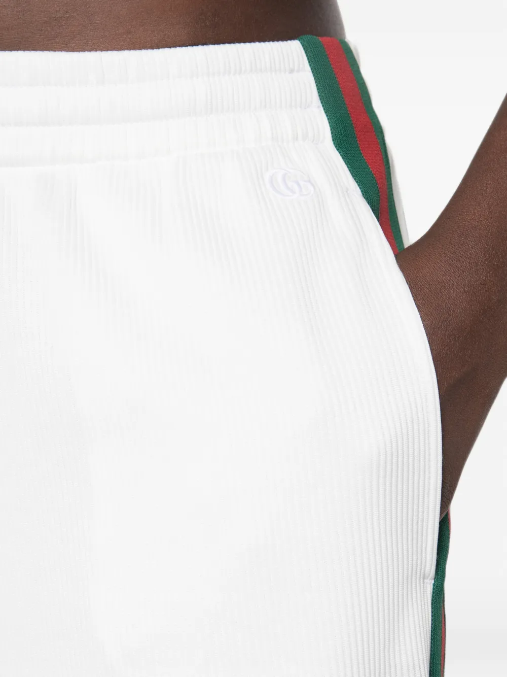 Gucci rib cotton jersey leisure pants with Web