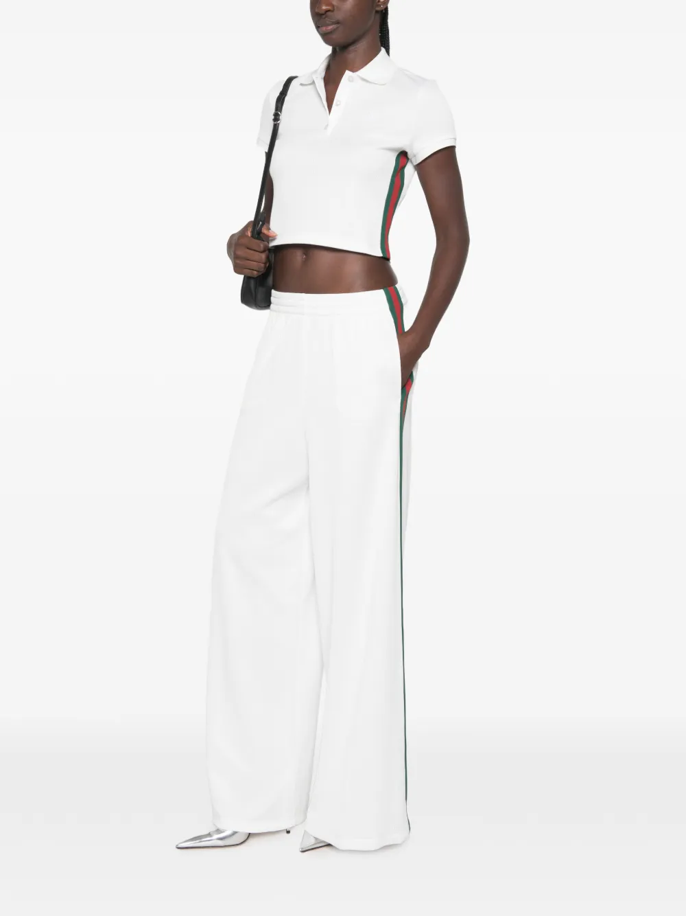 Gucci rib cotton jersey leisure pants with Web