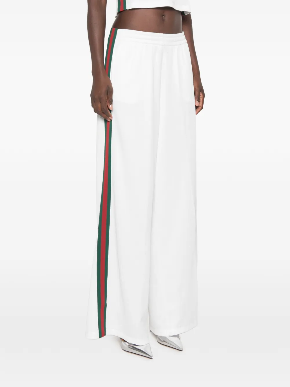 Gucci rib cotton jersey leisure pants with Web