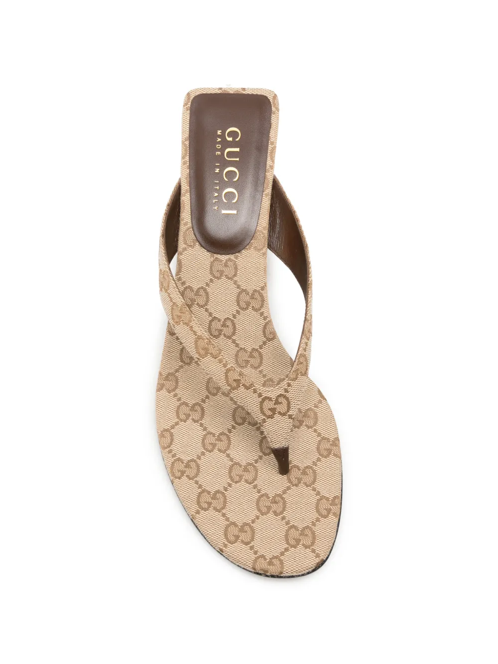 Gucci Vittoria thong sandals Beige