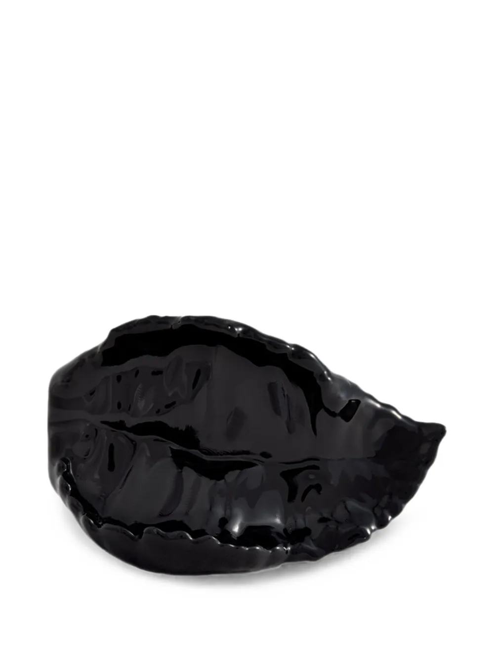 LA MANSO x Tetier Collaboration leaf-detail ring - Schwarz