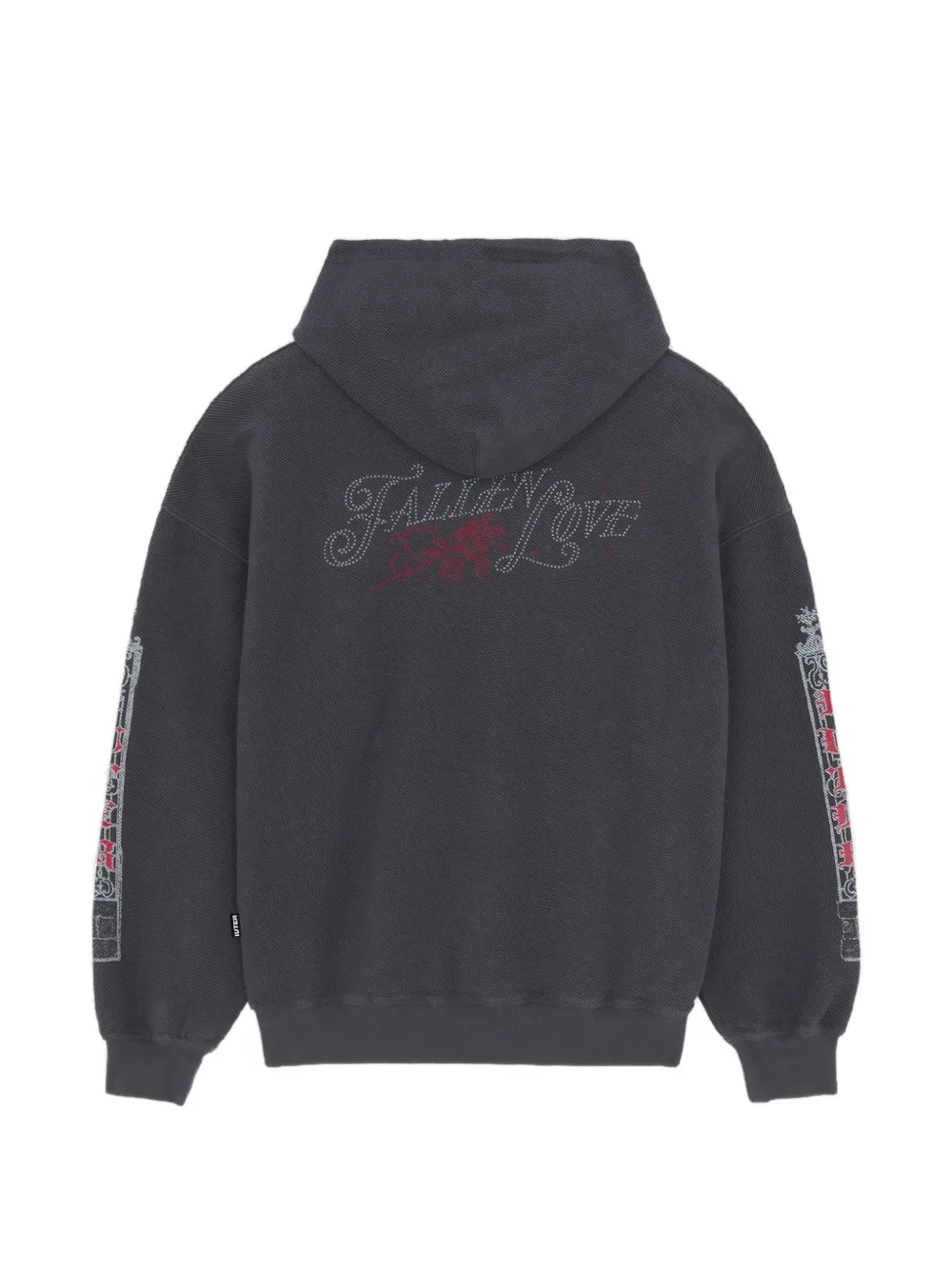 IUTER Fallen Love hoodie met trekkoord en grafische print Grijs
