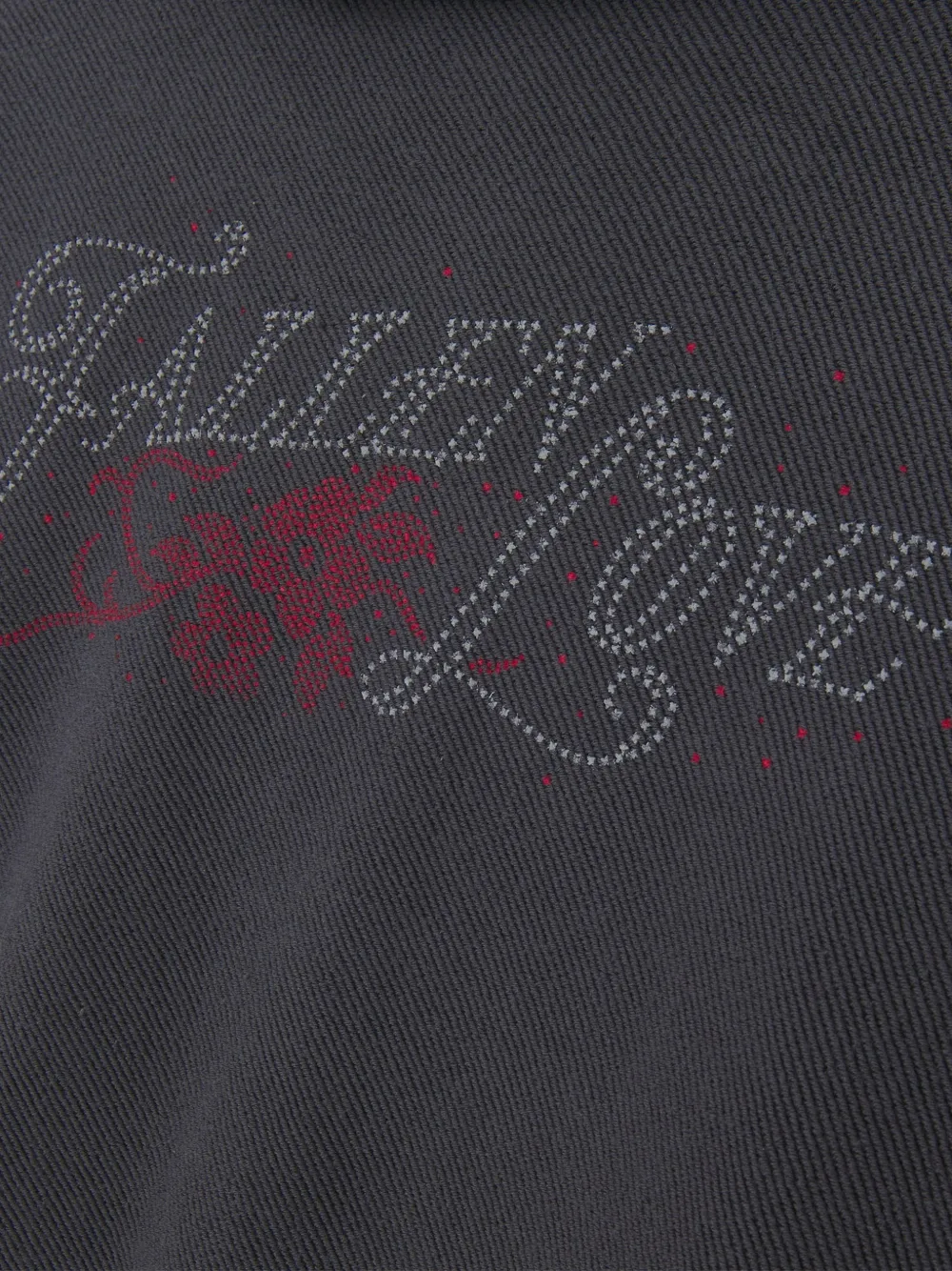 IUTER Fallen Love hoodie met trekkoord en grafische print Grijs