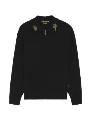THUG CLUB ワッフルピン ポロシャツ | ブラック | FARFETCH JP