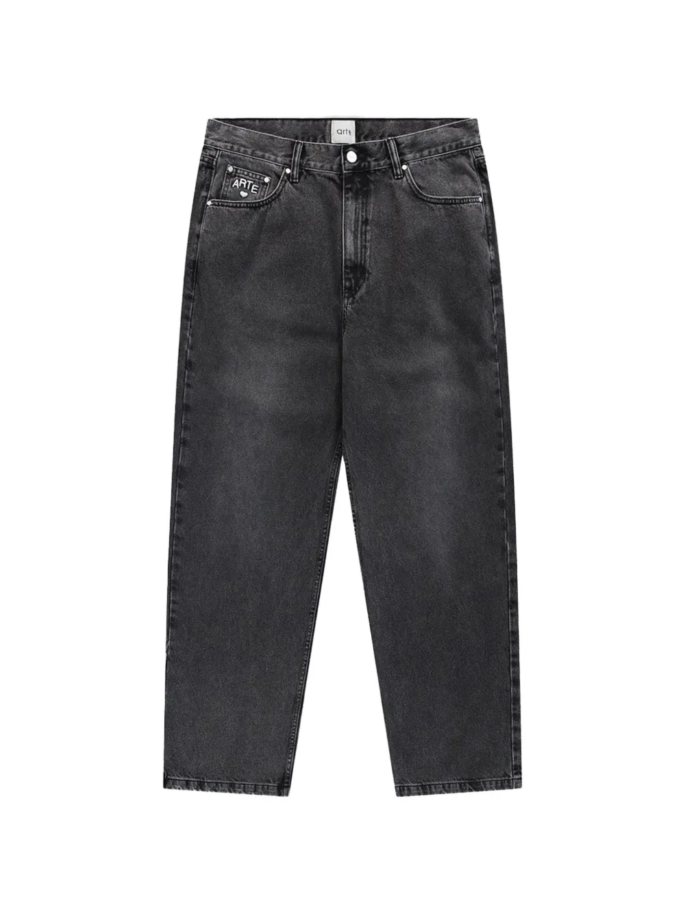 Arte Antwerp faded-effect logo-patch jeans