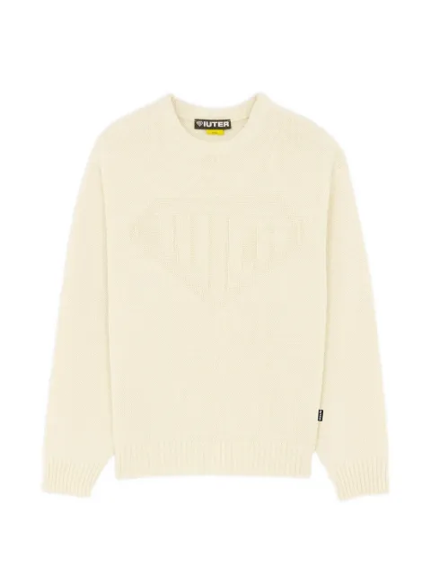 IUTER Links logo-knit sweater