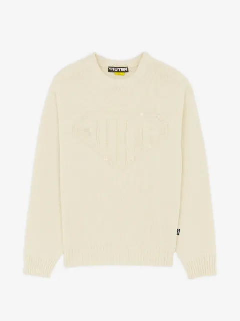 IUTER Links logo-knit sweater