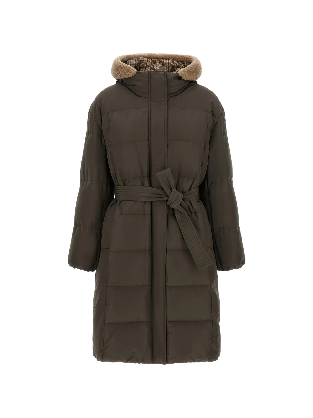 Brunello Cucinelli Boudin-quilted down jacket - Verde