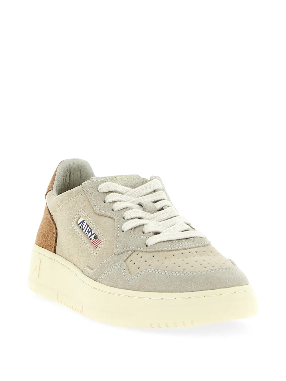 Autry Medalist Low suede sneakers Beige