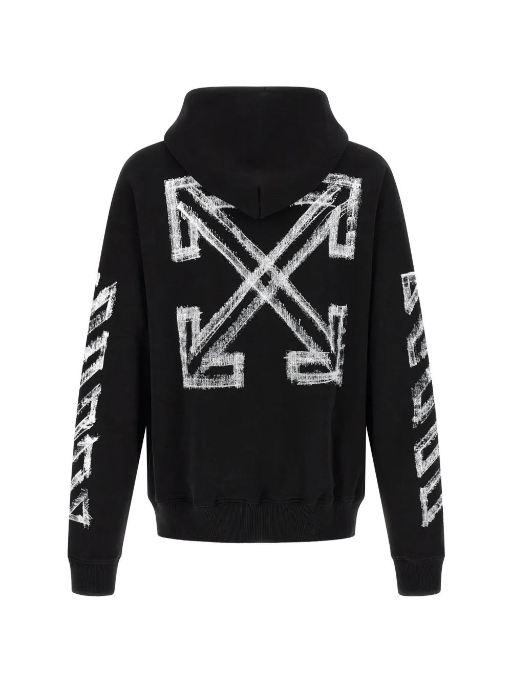 Off-White Motion Arrow Skate hoodie Zwart