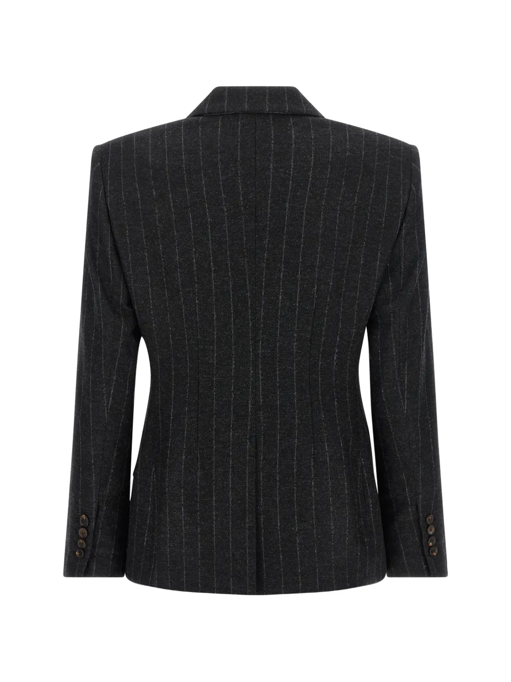 Brunello Cucinelli Blazer met krijtstreep Grijs