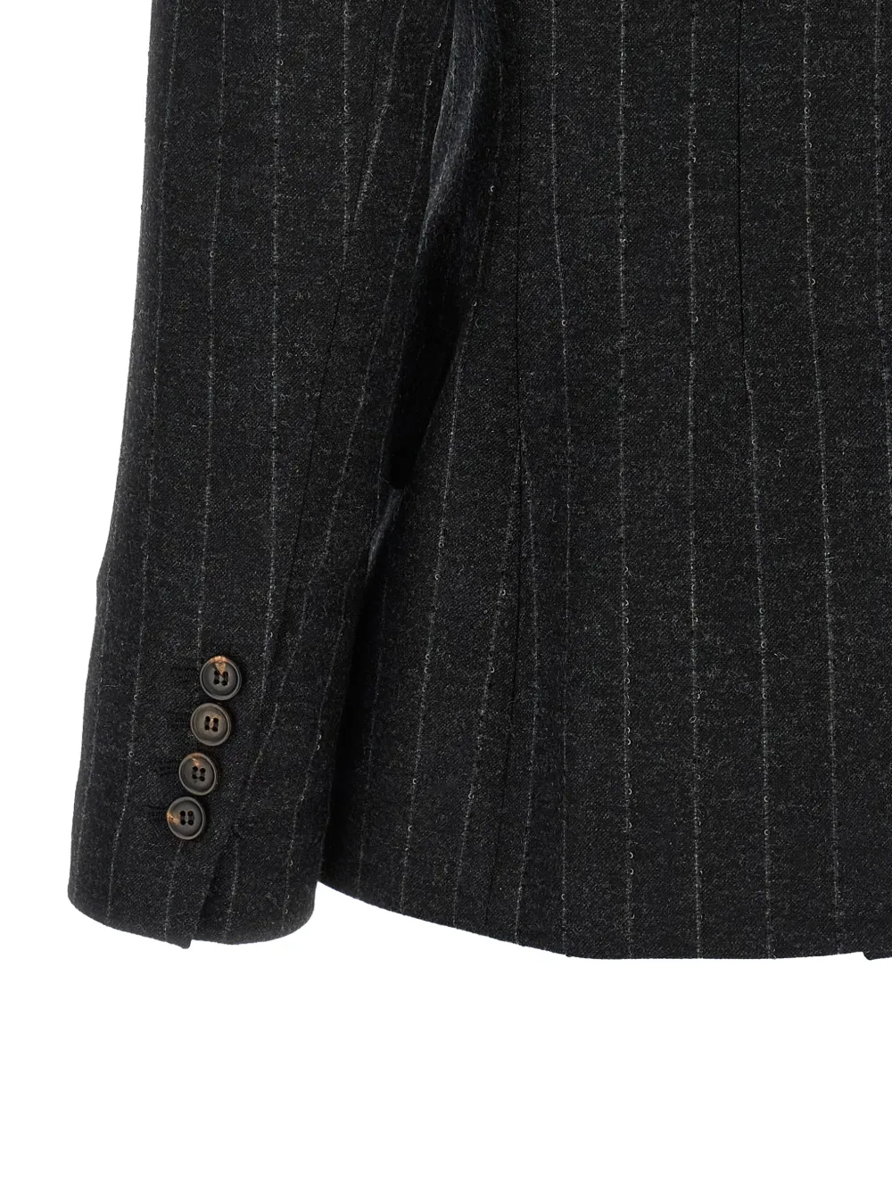 Brunello Cucinelli Blazer met krijtstreep Grijs