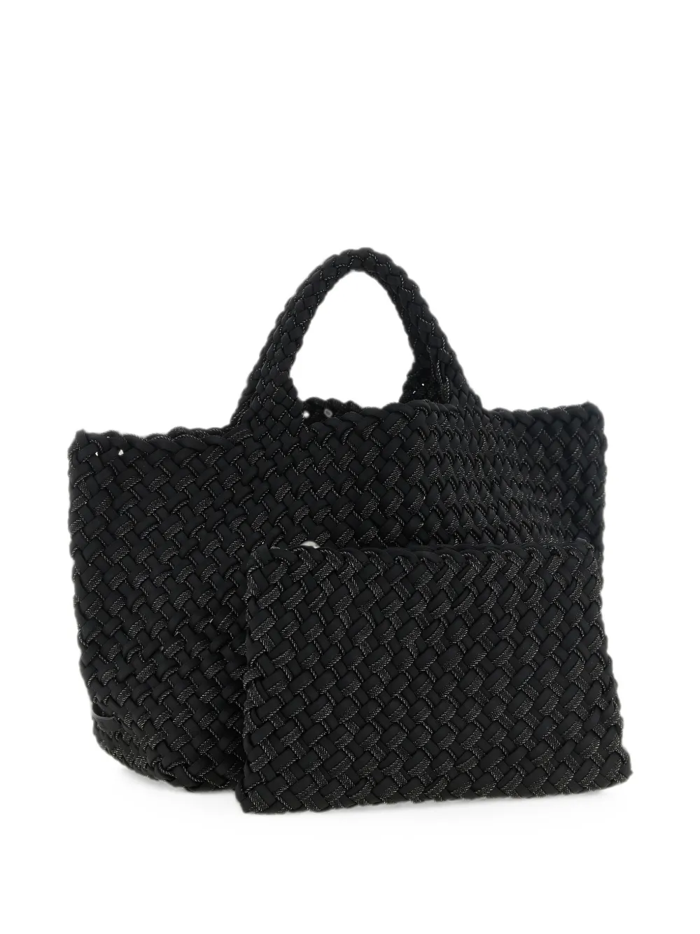 NAGHEDI Medium St. Barths shopper met dubbele weving Zwart