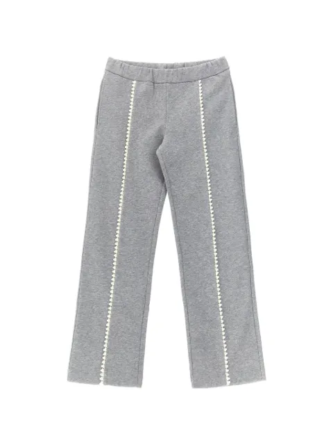 Moncler Enfant pantalon de jogging à détails en crochet